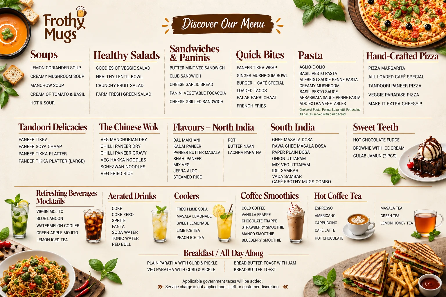 Our Menu